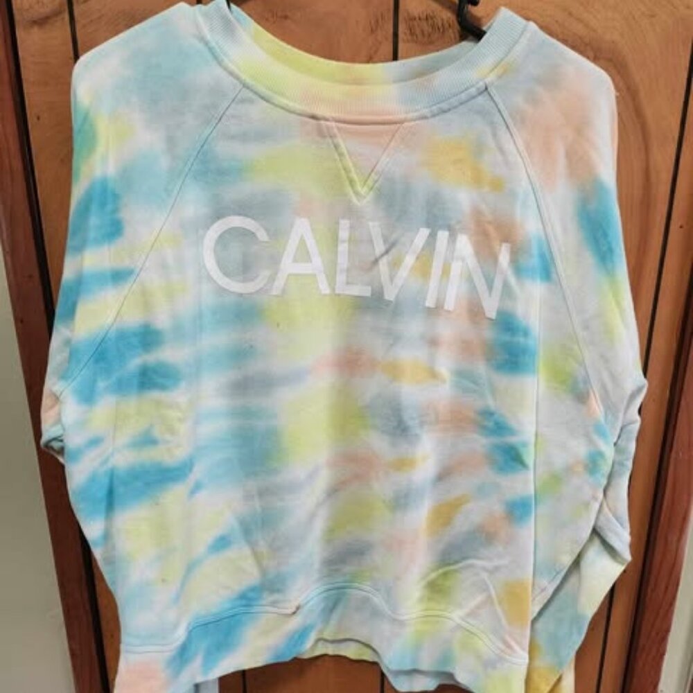 Calvin Klein pastel tie dye Sweatshirt size M